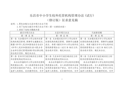 乐昌市中小学生校外托管机构管理办法（试行）解读 规范托管服务，守护学生安全与成长